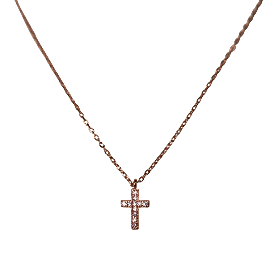 DAINTY GOLD CROSS Tiny Cross Necklace Small Cross Necklace - Etsy | Tiny cross  necklace, Gold cross, Cross necklace