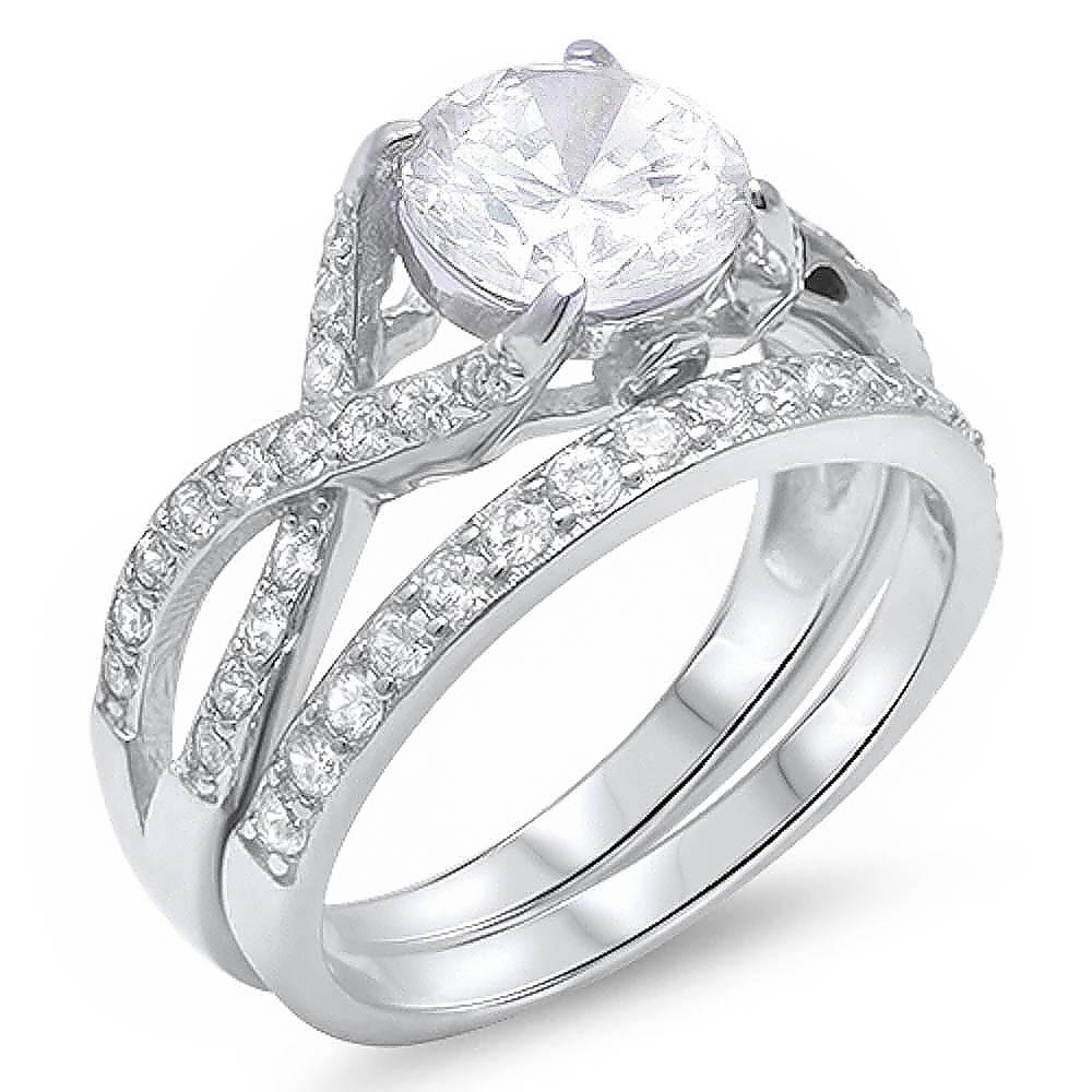 Starlette Galleria Grace Engagement Ring - CZ Engagement Rings for Women Promise Rings for Women Stackable Rings for Women 925 Engagement Rings for Women Round Cut CZ Engagement Rings Travel Rings