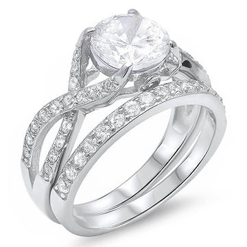 Starlette Galleria Grace Engagement Ring - CZ Engagement Rings for Women Promise Rings for Women Stackable Rings for Women 925 Engagement Rings for Women Round Cut CZ Engagement Rings Travel Rings