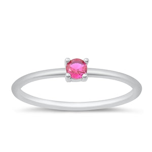 Features a round cut cubic zirconia center stone
Set in certified 925 sterling silver
Plated in Rhodium for long-time shine and durability