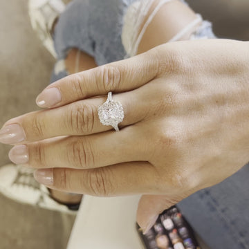 Starlette Galleria Julianna Engagement Ring - CZ Engagement Rings for Women Promise Rings for Women Emerald Cut Engagement Ring 925 Engagement Rings for Women Simulated Diamond Ring Travel Ring